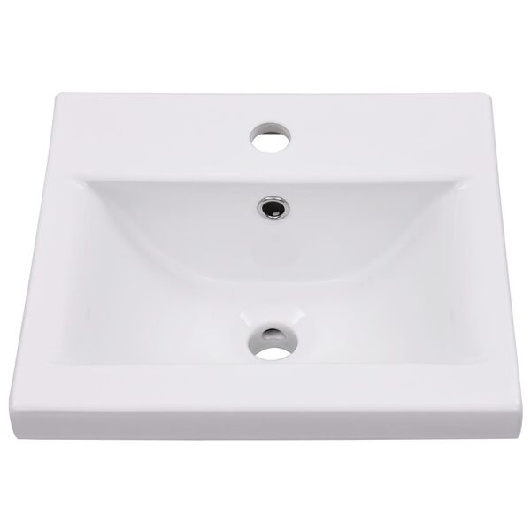 vidaXL Νιπτήρας Ένθετος Λευκός 42 x 39 x 18 εκ. Κεραμικός
