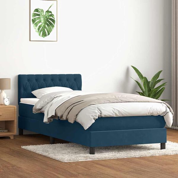 vidaXL Box Spring &kappa;&rho;&epsilon;&beta;ά&tau;&iota; &mu;&epsilon; &sigma;&tau;&rho;ώ&mu;&alpha; &sigma;&kappa;&omicron;ύ&rho;&omicron; &mu;&pi;&lambda;&epsilon; 90x210 &epsilon;&kappa;. &Beta;&epsilon;&lambda;&omicron;ύ&delta;&iota;&nu;&omicron;