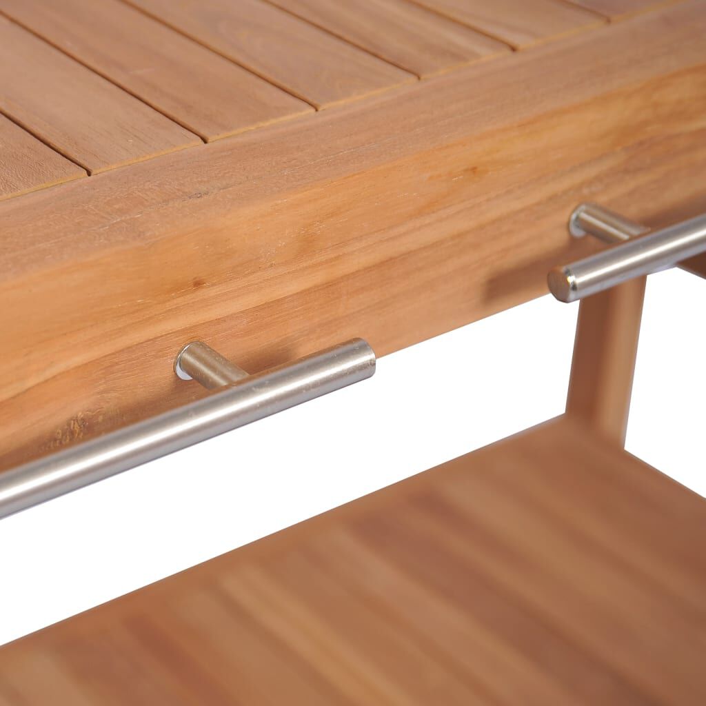 vidaXL Έπιπλο Μπάνιου 132 x 45 x 75 εκ. από Μασίφ Ξύλο Teak