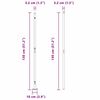 vidaXL Πό posts φράχτη 13 pcs Ασημί Ø32mm 130 εκ Γαλβανισμένος χάλυβας