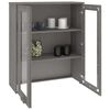 vidaXL Πάνω Μέρος Ντουλαπιού HAMAR Αν. Γκρι 85x35x100 εκ. Μασίφ Πεύκο