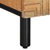 vidaXL Κομοδίνο καφέ 40x33x46 cm από μασίφ ξύλο Mango