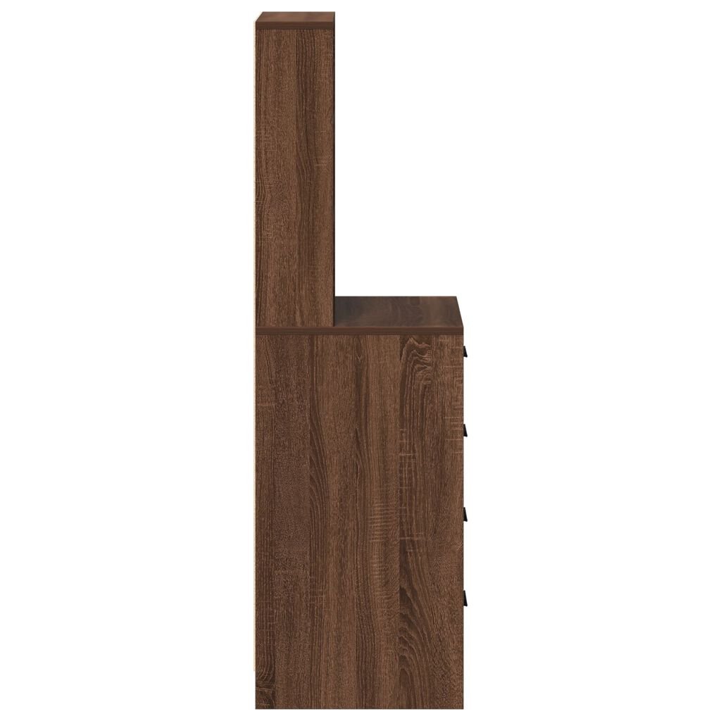 vidaXL Υψηλός Κάδος Καφέ Δρυς 40x41x135 εκ. Κατασκευασμένο Ξύλο