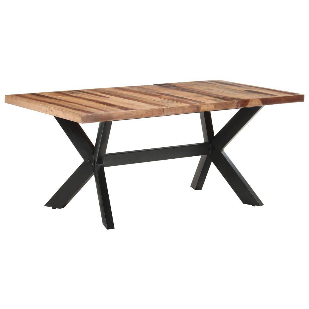 vidaXL Τραπεζαρία 180 x 90 x 75 εκ. Μασίφ Ξύλο & Μελί Φινίρισμα