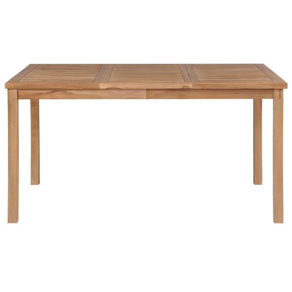 vidaXL Τραπέζι Κήπου 150 x 90 x 77 εκ. από Μασίφ Ξύλο Teak