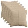 vidaXL &Kappa;ά&lambda;&upsilon;&mu;&mu;&alpha; &Mu;&alpha;&xi;&iota;&lambda;&alpha;&rho;&iota;&omicron;ύ 6 pcs ALMELO Taupe 30 x 30 cm &kappa;&omicron;&rho;&nu;&tau;&omicron;&upsilon;&rho;ό&iota;