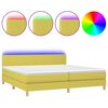vidaXL &Kappa;&rho;&epsilon;&beta;ά&tau;&iota; Boxspring &mu;&epsilon; &Sigma;&tau;&rho;ώ&mu;&alpha; & LED &Pi;&rho;ά&sigma;&iota;&nu;&omicron; 200x200 &epsilon;&kappa; &Upsilon;&phi;&alpha;&sigma;&mu;ά&tau;&iota;&nu;&omicron;