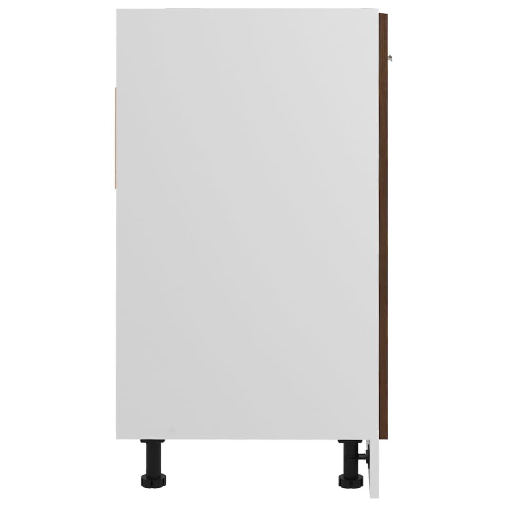vidaXL Ντουλάπι Lyon Νιπτήρα Καφέ Δρυς 80x46x81,5εκ.