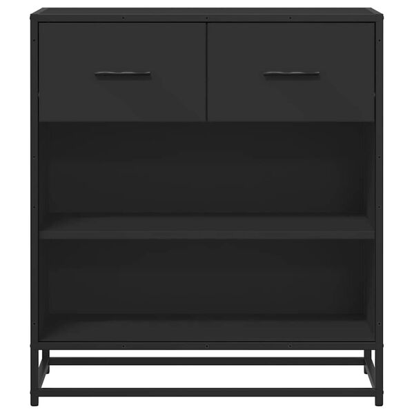 vidaXL Συρταριέρα Μαύρο 68x35x76 cm Κατασκευασμένο ξύλο