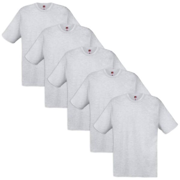 Fruit of the Loom T-shirt Original 100% Γκρι XXL 100% Βαμβακερά