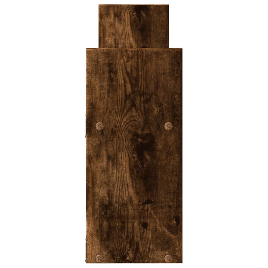 vidaXL Ντουλάπι Τοίχου Καπνιστή Δρυς 100x18x40 εκ. Επεξεργασμένο Ξύλο