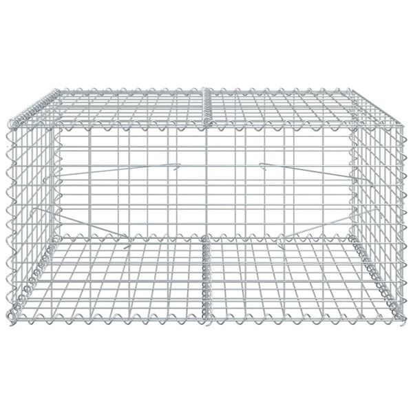 vidaXL Συρματοκιβώτιο με Κάλυμμα 100x100x50εκ. από Γαλβανισμένο Χάλυβα