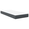 vidaXL Στρώμα Κρεβατιού με στρώμα Γκρι 90 x 190 cm ύφασμα