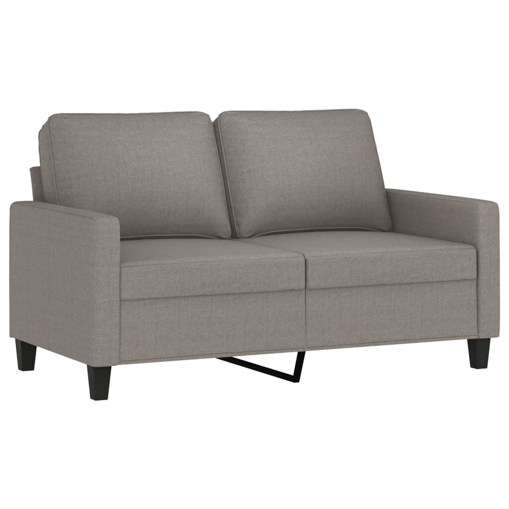 vidaXL Καναπές Διθέσιος Taupe 120 εκ. Υφασμάτινος