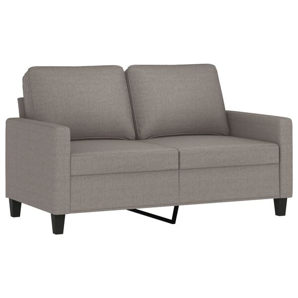 vidaXL Καναπές Διθέσιος Taupe 120 εκ. Υφασμάτινος
