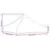 vidaXL Κάλυμμα Τέντας Εκδηλώσεων Taupe 2 x 2 μ. 270 γρ/μ²