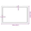 vidaXL Επιφ Τραπεζιού Αν Καφέ 100x60x(2-6)εκ.Ακατέργ. Μασίφ Ξύλο Δρυός