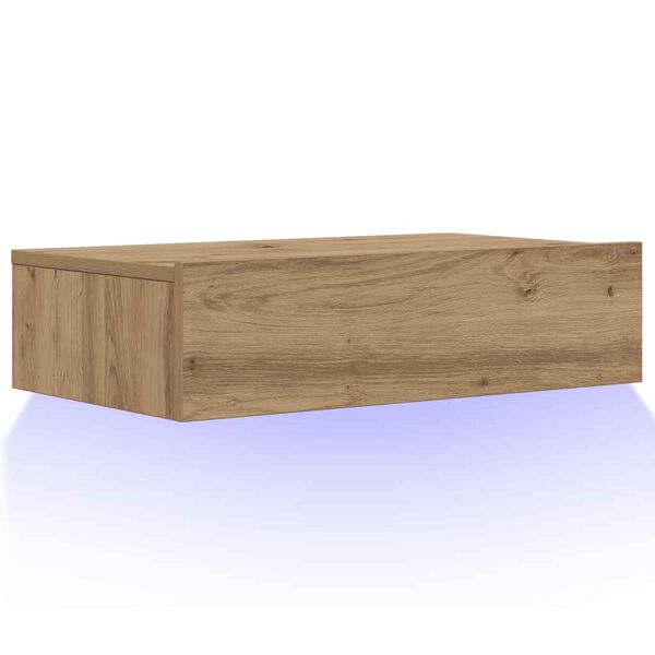 ντουλάπι τηλεόρασης vidaXL με φώτα LED Artisan Oak 60x35x15,5 cm