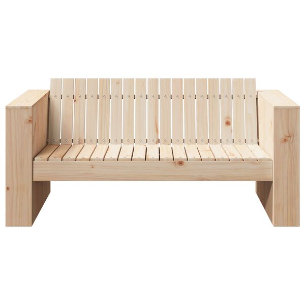vidaXL Καναπές Κήπου Καφέ 134 x 60 x 62 cm Μασίφ ξύλο πεύκου