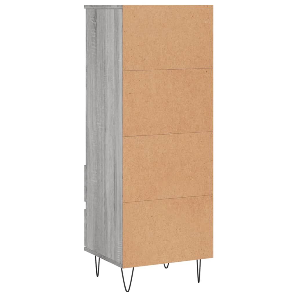 vidaXL Ντουλάπι Γκρι Sonoma 40x36x110 εκ. από Επεξεργασμένο Ξύλο