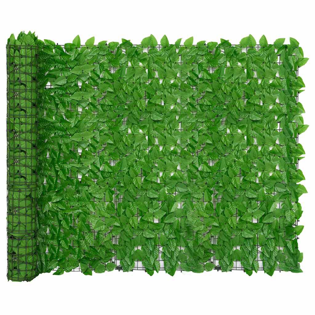 vidaXL Διαχωριστικό Βεράντας 300 x 150 εκ. με Πράσινα Φύλλα