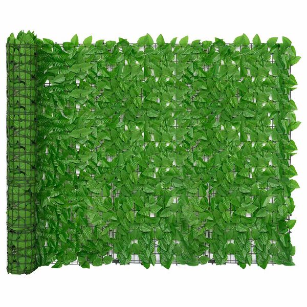 vidaXL Διαχωριστικό Βεράντας 300 x 150 εκ. με Πράσινα Φύλλα