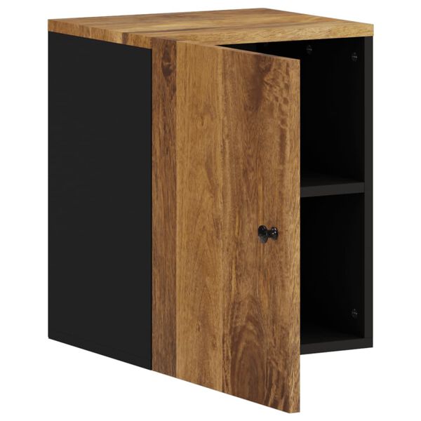vidaXL Ντουλάπι Μπάνιου Επιτοίχιο 38x33x48 εκ. από Μασίφ Ξύλο Μάνγκο