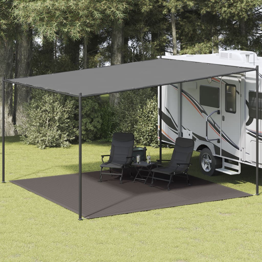 vidaXL Χαλί Σκηνής Ανθρακί 400 x 400 εκ.