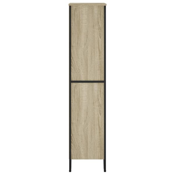 vidaXL Βιβλιοθήκη Sonoma Δρυς 80x31x137,5 εκ. από Επεξεργασμένο Ξύλο