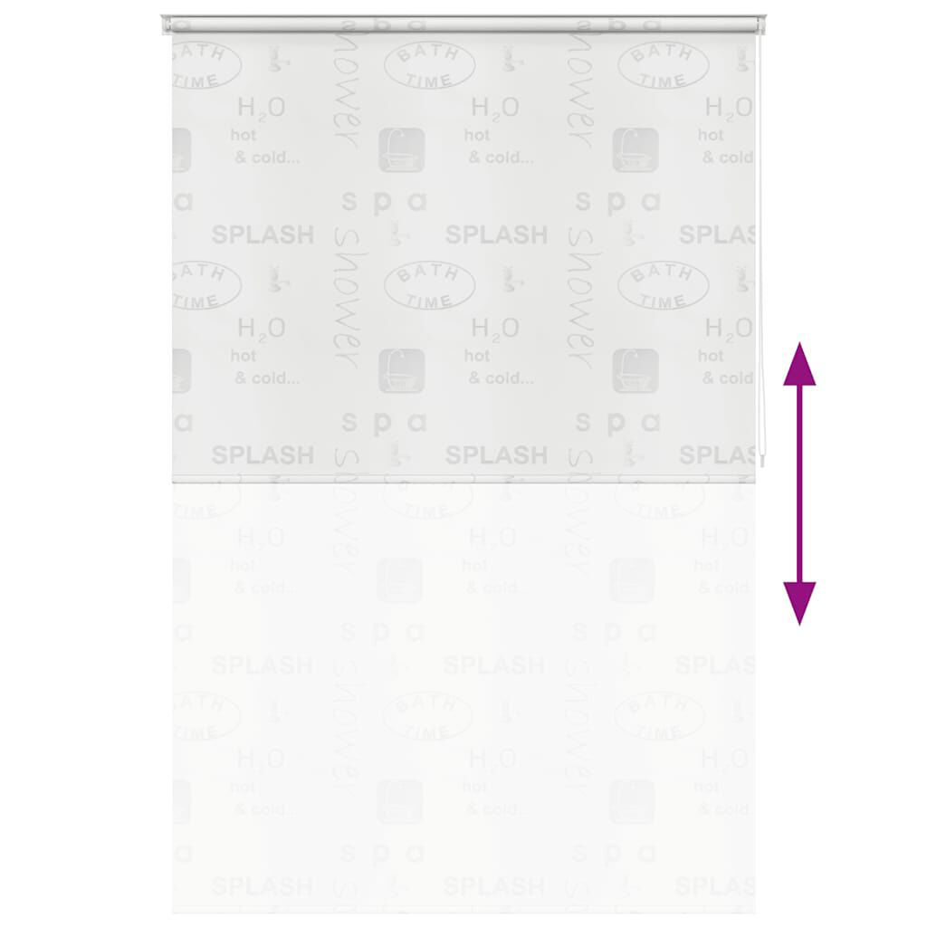 vidaXL Κουρτίνα Μπάνιου Ρολό Σχέδιο Πιτσιλιά 140 x 240 εκ.