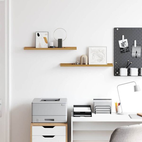 vidaXL &Rho;ά&phi;&iota; &Tau;&omicron;ί&chi;&omicron;&upsilon; &mu;&epsilon; &rho;ά&phi;&iota; 2 pcs &Mu;&pi;&epsilon;&zeta; 60 x 9 x 3 cm &Epsilon;&pi;&epsilon;&xi;&epsilon;&rho;&gamma;&alpha;&sigma;&mu;έ&nu;&omicron; &xi;ύ&lambda;&omicron;