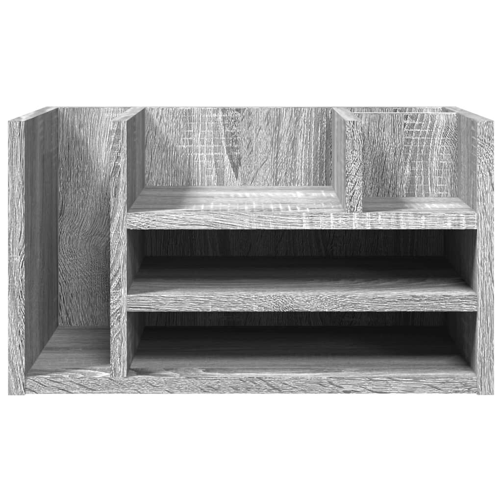 vidaXL Έπιπλο Οργάνωσης Γραφείου Γκρι Sonoma 44,5x24x25 εκ Επεξ. Ξύλο