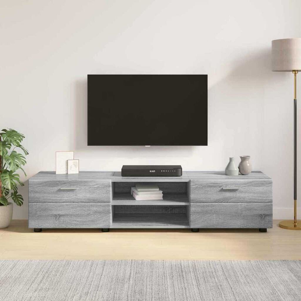 vidaXL Ντουλάπι TV Γκρι sonoma 150 x 39 x 30 εκ Επεξεργασμένο ξύλο