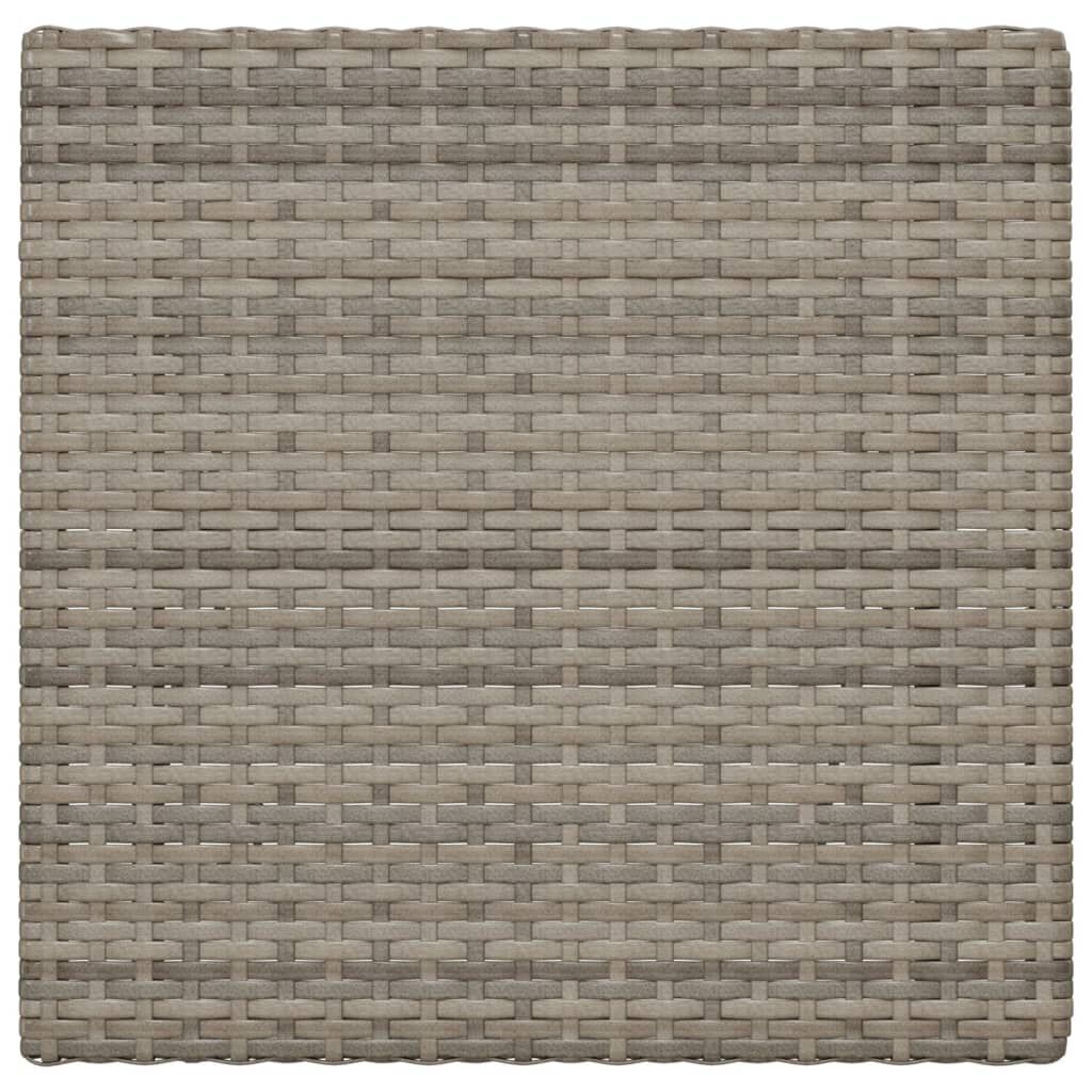 vidaXL Τραπέζι Bistro Πτυσσόμενο Γκρι 55x54x71 εκ. από Συνθετικό Ρατάν