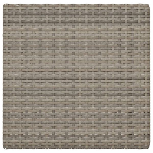 vidaXL Τραπέζι Bistro Πτυσσόμενο Γκρι 55x54x71 εκ. από Συνθετικό Ρατάν