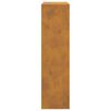 vidaXL Θυρίδα Πακέτων με αποθήκευση Καφέ 44 x 22 x 82 εκ. Ατσάλι