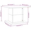 vidaXL Τραπεζάκι Σαλονιού Καπνιστή Δρυς 55,5x55,5x40 εκ. Επεξεργ. Ξύλο