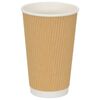 vidaXL Χάρτινα ποτήρια καφέ 500 τεμάχια 16oz 400ml καφέ