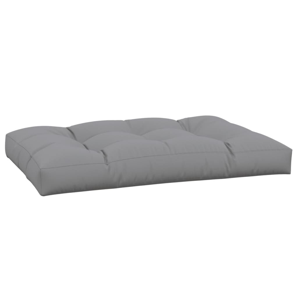 vidaXL Μαξιλάρι Παλέτας Γκρι 120 x 80 x 12 εκ. Υφασμάτινο