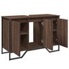 vidaXL Ντουλάπι Νιπτήρα Μπάνιου Καφέ Δρυς 91x35x60 εκ. Επεξ. Ξύλο