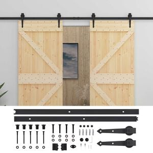 vidaXL &Sigma;&upsilon;&rho;ό&mu;&epsilon;&nu;&eta; &Pi;ό&rho;&tau;&alpha; 2 &tau;&mu;&chi;. 90 x 210 cm &Mu;&alpha;&sigma;ί&phi; &Xi;ύ&lambda;&omicron; &Pi;&epsilon;ύ&kappa;&omicron;&upsilon;