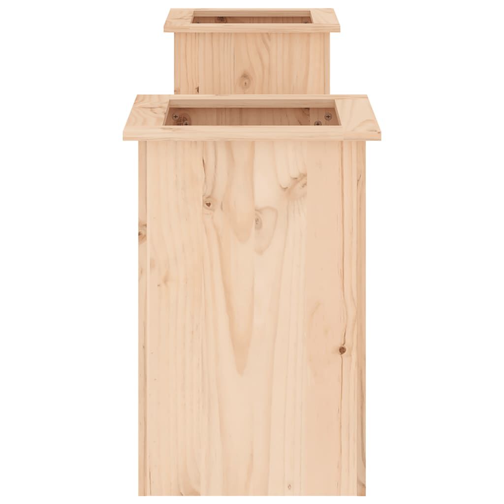 vidaXL Ζαρντινιέρα Παγκάκι 184,5x39,5x56,5 εκ. από Μασίφ Ξύλο Πεύκου