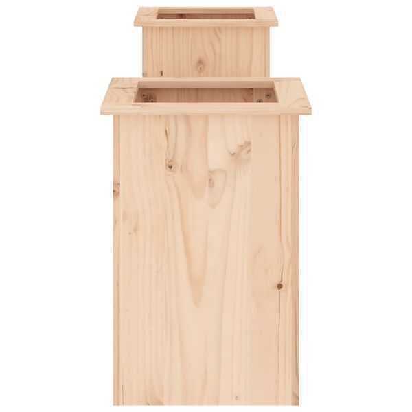 vidaXL Ζαρντινιέρα Παγκάκι 184,5x39,5x56,5 εκ. από Μασίφ Ξύλο Πεύκου