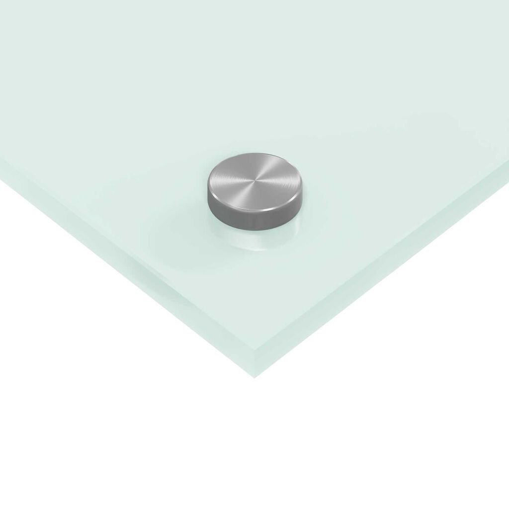 vidaXL Πίσω τοίχος Κουζίνας Λευκό 110x40x0,6 εκ Γυαλί Κατεργασμένο