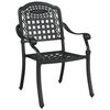 vidaXL Καρέκλα Κήπου 2 pcs Μαύρο 55 x 56.5 x 91εκ Αλουμίνιο