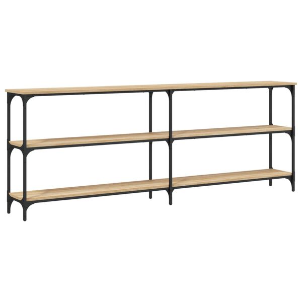 vidaXL Κονσόλα Τραπεζιού Sonoma Δρυς 200 x 29 x 75 εκ. από Τεχνητό Ξύλο