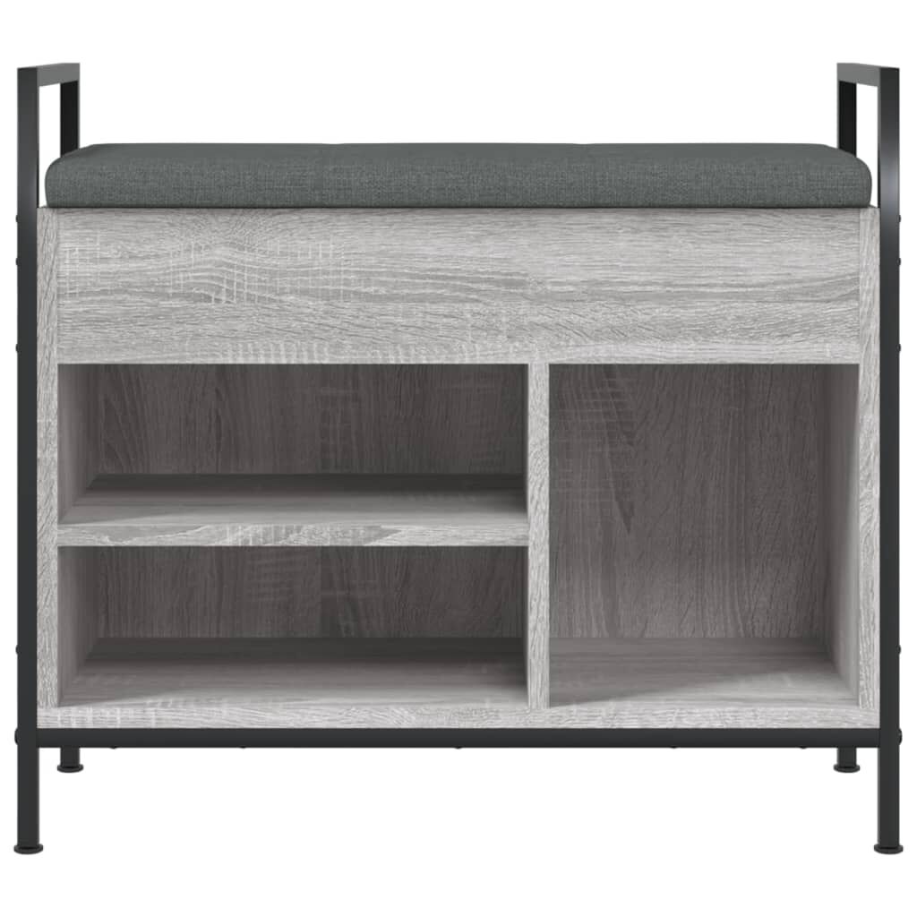 vidaXL Παπουτσοθήκη Γκρι Sonoma 65,5x32x57,5εκ. από Επεξεργασμένο Ξύλο