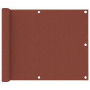 vidaXL Διαχωριστικό Βεράντας Τερακότα 75 x 500 εκ. Ύφασμα Oxford