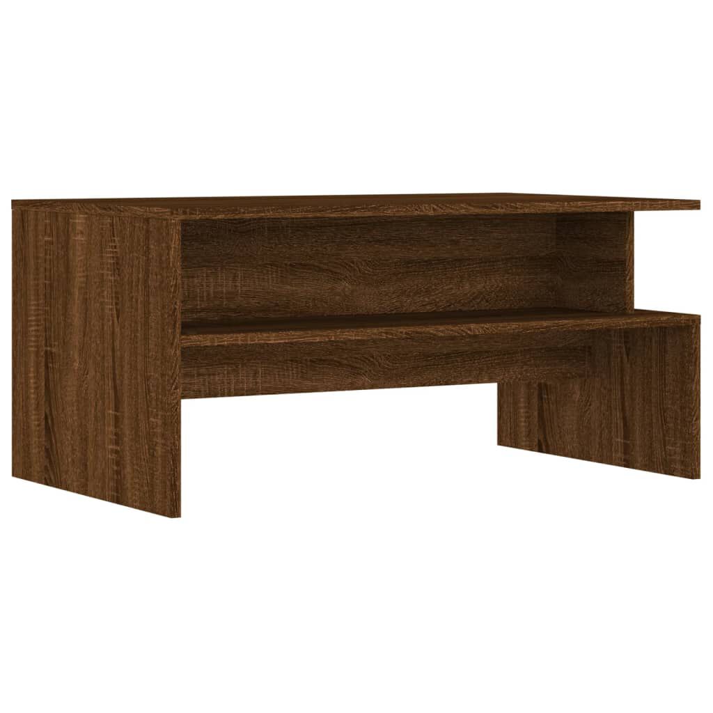 vidaXL Τραπεζάκι Σαλονιού Καφέ Δρυς 90x55x42,5 εκ. Επεξεργασμένο Ξύλο