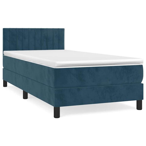 vidaXL &Kappa;&rho;&epsilon;&beta;ά&tau;&iota; Boxspring &mu;&epsilon; &Sigma;&tau;&rho;ώ&mu;&alpha; &Sigma;&kappa;&omicron;ύ&rho;&omicron; &Mu;&pi;&lambda;&epsilon; 90x200 &epsilon;&kappa;. &Beta;&epsilon;&lambda;&omicron;ύ&delta;&iota;&nu;&omicron;